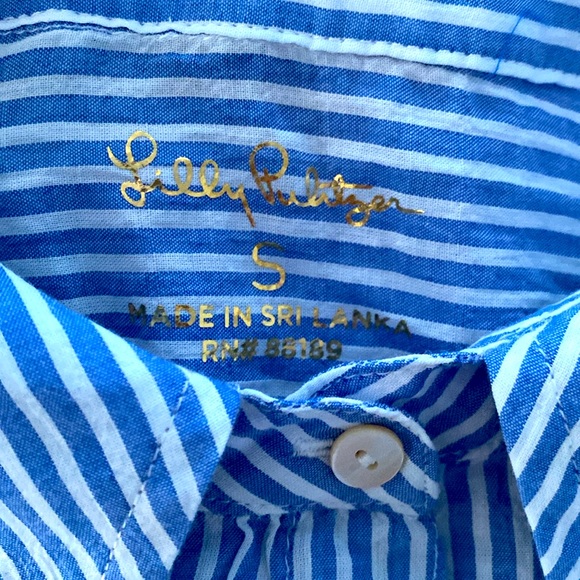Lilly Pulitzer long sleeve button down top. Size small nwot - Picture 3 of 5